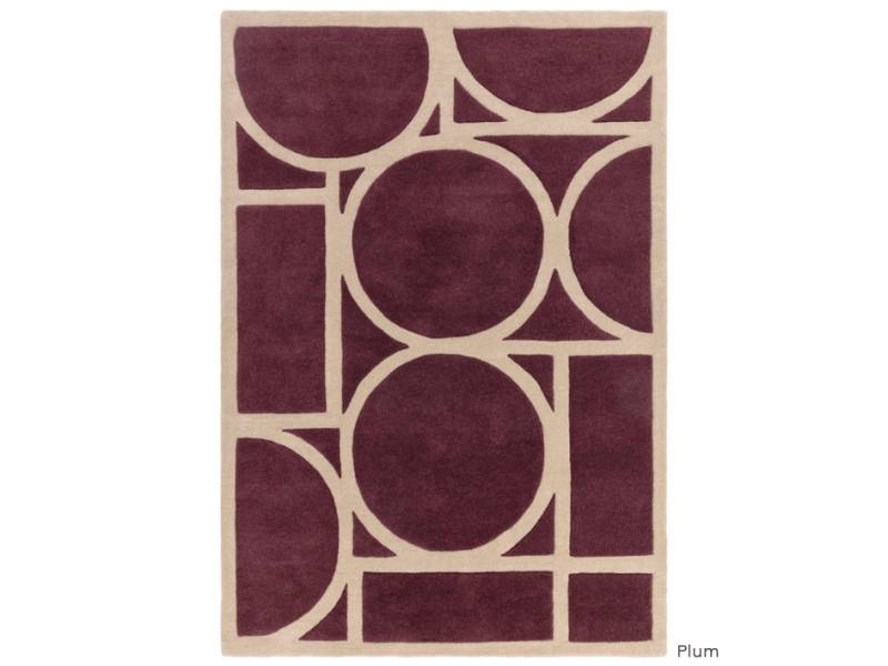 Metro plum rug