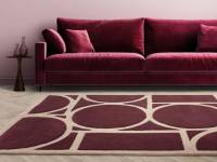 Metro plum rug