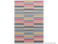 Muse multi coloured stripe rug