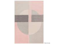 Muse pink circle rug