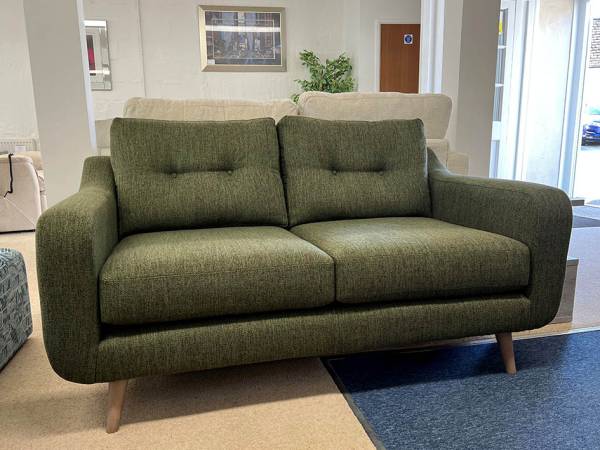 Lindy small green sofa