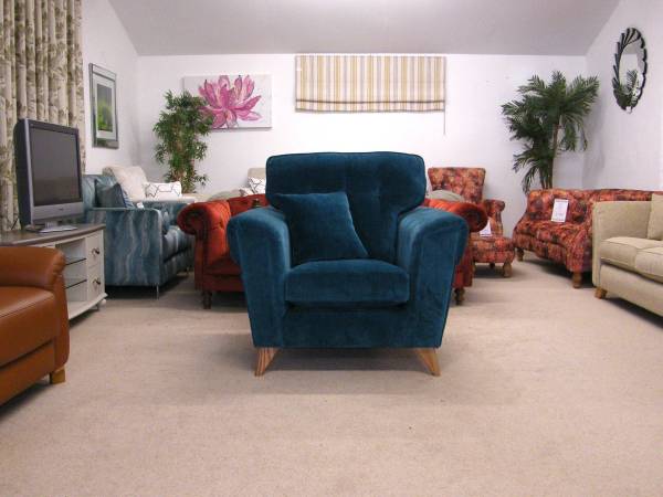 Nevada lounge chair in the showroom for sale