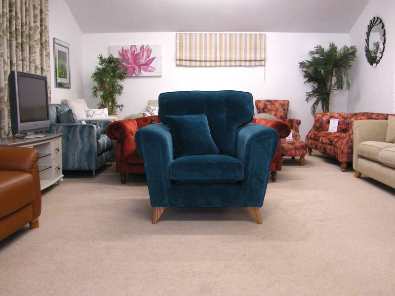 Nevada lounge chair in the showroom for sale