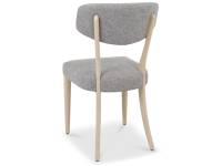Back of luca dining table on white background