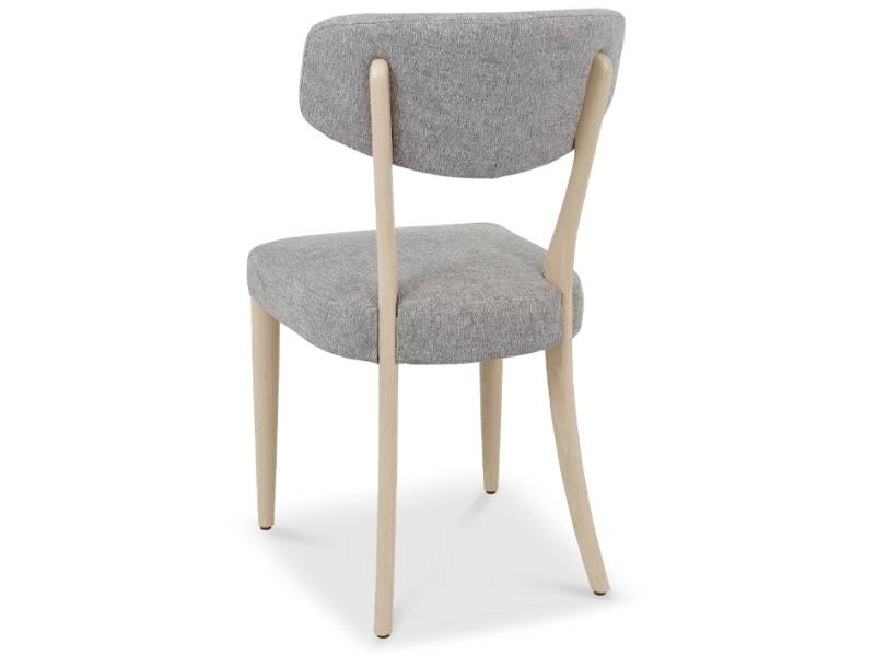Back of luca dining table on white background