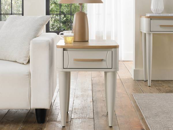 Luca lamp table in a living room