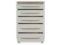 Luca chest of drawers on white background