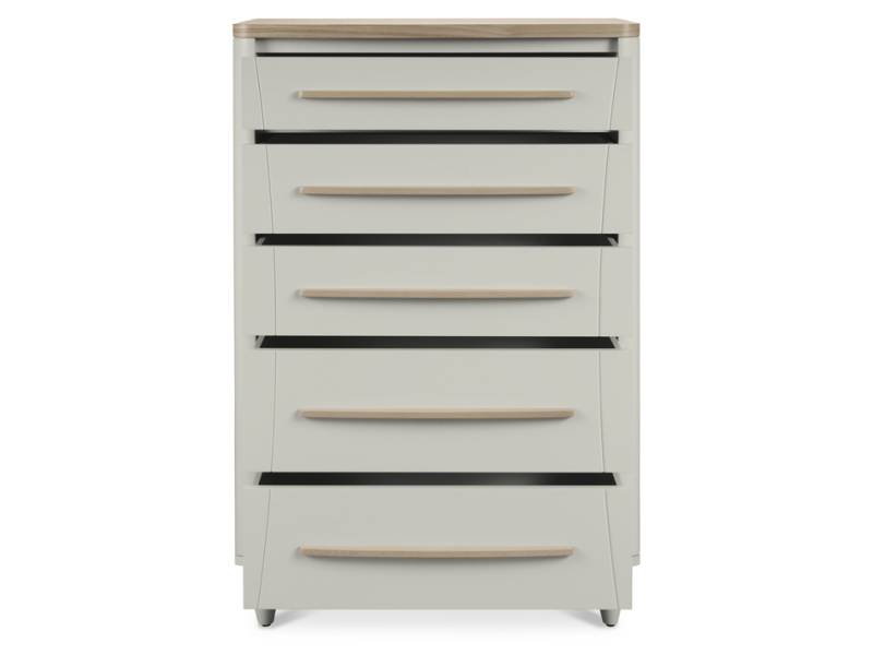 Luca chest of drawers on white background