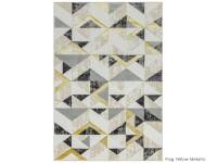 Orion flag yellow metallic rug