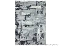 Orion decor grey metallic rug