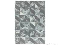 Orion flag silver metallic rug