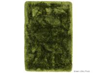 Plush green ultra thick rug