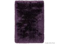 Plush purple ultra thick rug