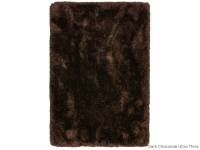 Plush dark chocolate ultra thick rug