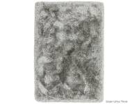 Plush silver ultra thick rug