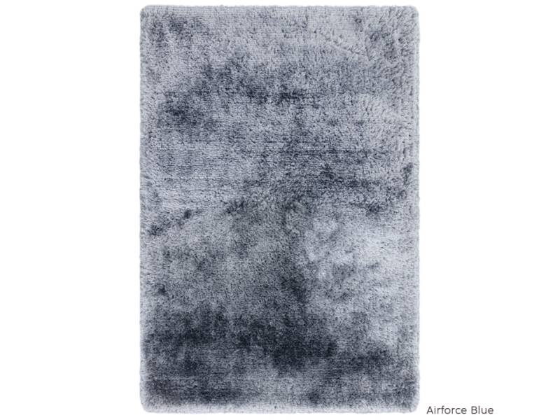 Plush airforce blue rug