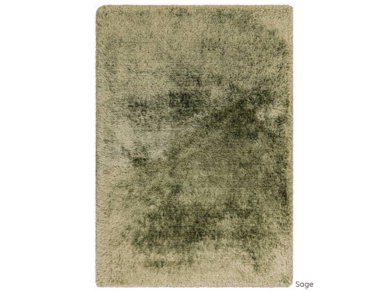 Plush sage rug