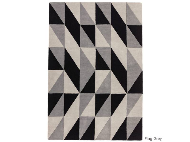 Reef flag grey rug