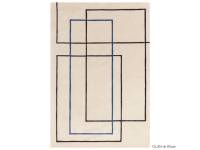Reef outline blue rug