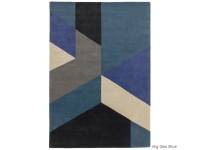 Reef big geo blue rug