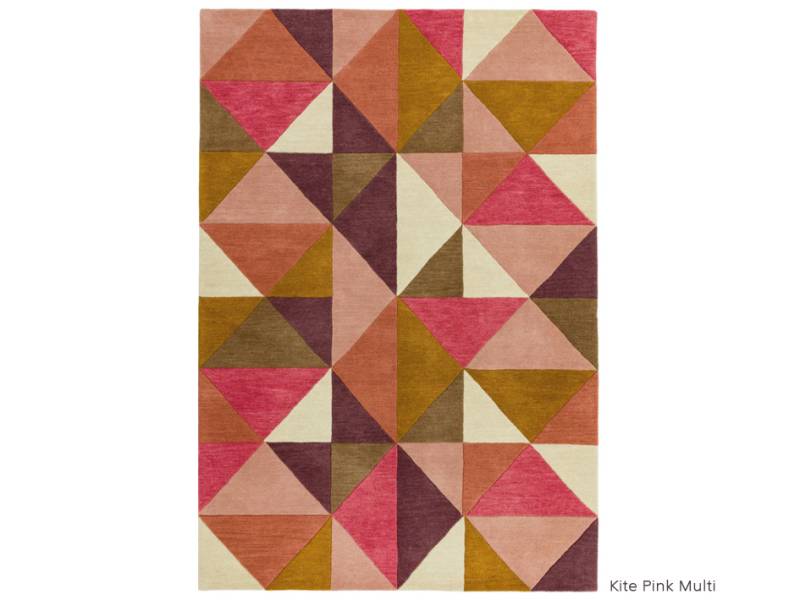 Reef kite pink multi rug