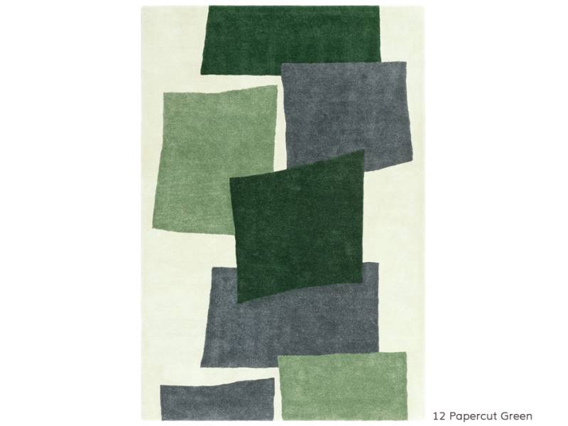 Romy papercut green rug