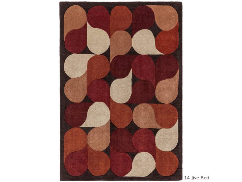 Romy rugs in jive red