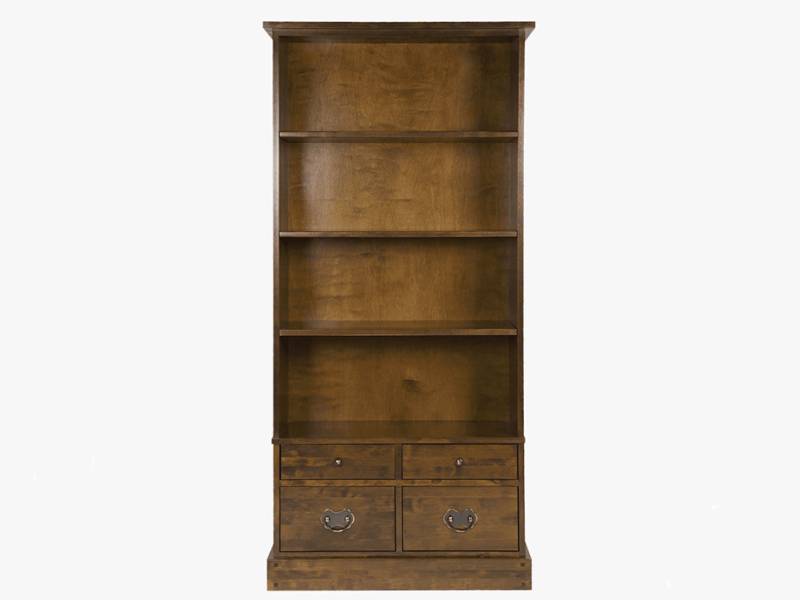 Garrat bookcase with 4 drawers on the bottom and 4 shelving levels