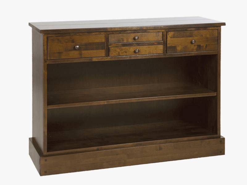 Garrat console cut out with 4 drawers on top