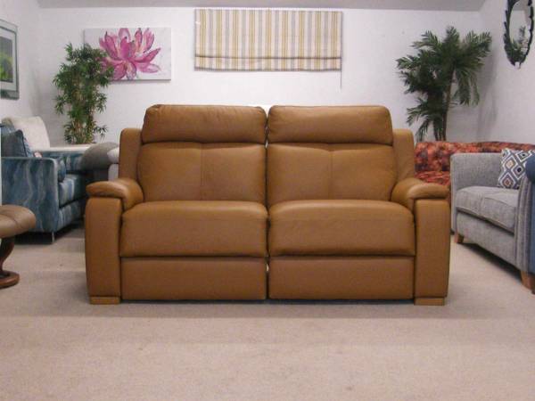 Ocean 2 Seater Leather Power Recliner