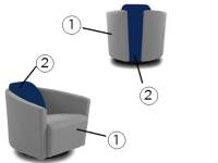 Harmony chair two tone cover option