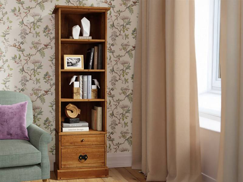Laura Ashley Garrat bookcase in Honey finish