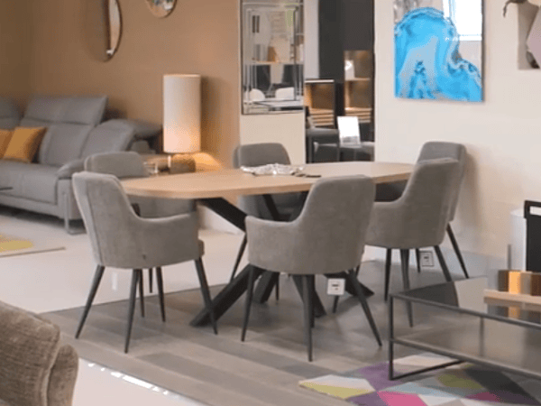 Caspian Dining Table 6 x Dianna Chairs
