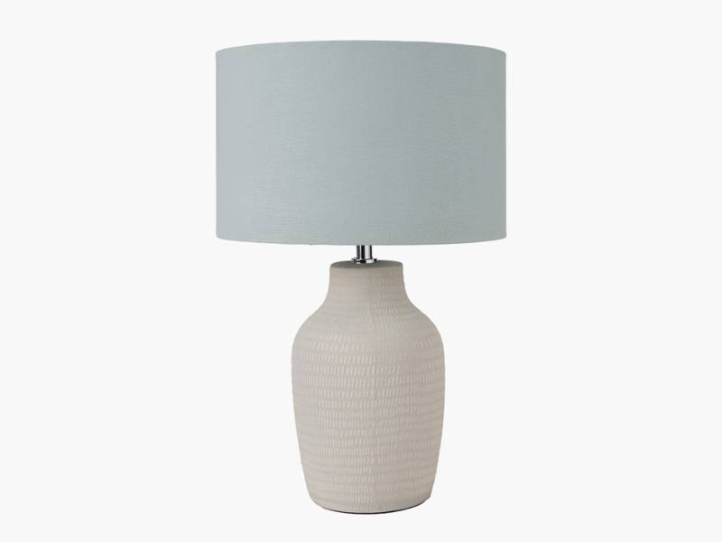 Kai Tall Duck Egg and Natural Table Lamp
