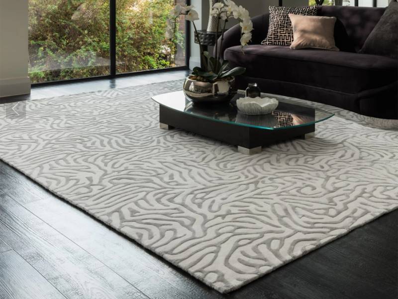Katherine Carnaby Coral Silver Rug
