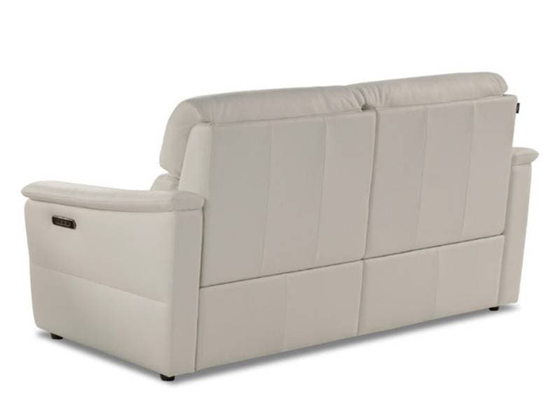 Opal leather sofa back view