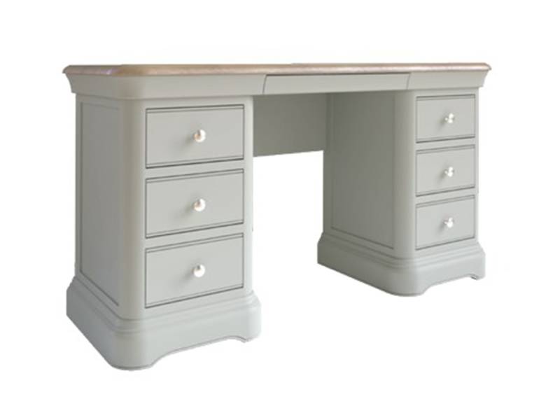 Abigail double pedestal dressing table