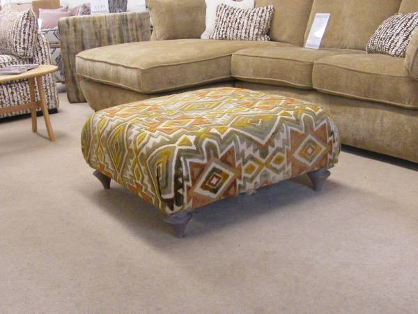 Inka Large Square Footstool