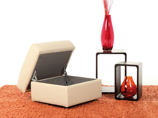 Yuma storage ottoman footstool