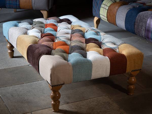 Patchwork footstool