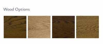 Kea wood leg finish options