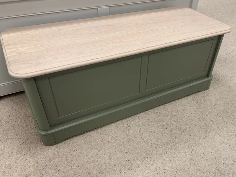 Capri in sage blanket box chest