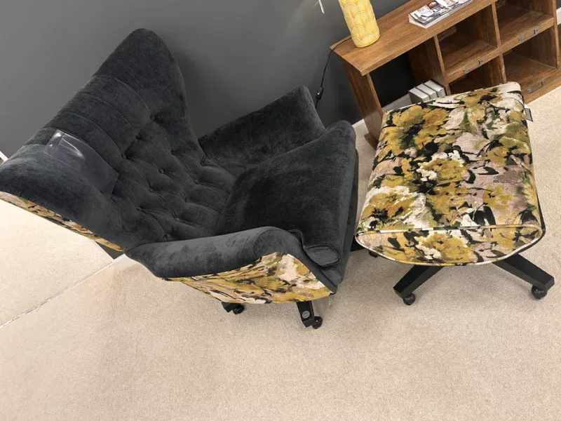 G Plan Broadway Swivel Chair & Stool