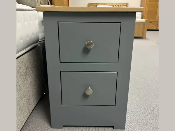 Mason 2 Drawer Narrow Bedside