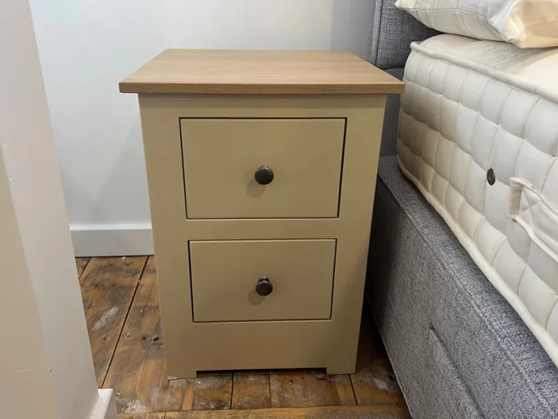 Mason 2 Drawer Narrow Bedside