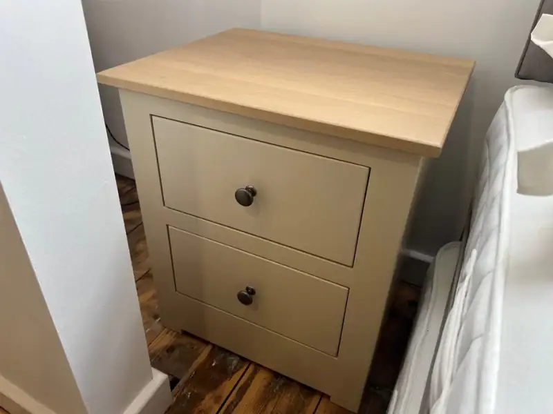 Mason Wide 2 Drawer Bedside Chest
