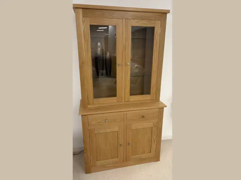 Osprey Oak 3'6" Sideboard with Display Top